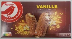Auchan batonnets x12 vanille : photo du produit rappelé le 02/08/2021