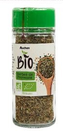 Auchan bio herbes de provence 14g : photo du produit rappelé le 15/04/2025