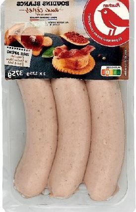 Auchan boudin blanc cepes 375g : photo du produit rappelé le 19/01/2024