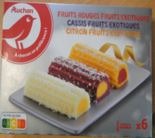 Auchan bûchettes fruits exotiques x6 333g : photo du produit rappelé le 24/01/2022