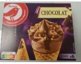 Auchan cone x6 chocolat 445g : photo du produit rappelé le 02/08/2021