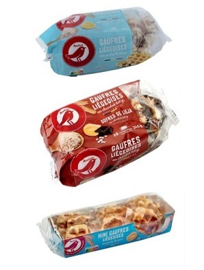 Auchan gaufres liegeoises : photo du produit rappelé le 27/10/2025