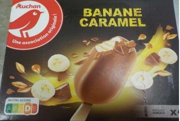 Auchan gg banane caramlaser x4 280g : photo du produit rappelé le 02/08/2021