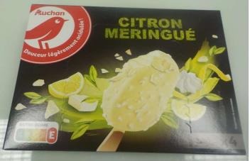 Auchan gg citron meringue sauce marbrage laser x4 : photo du produit rappelé le 02/08/2021
