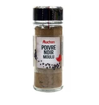 Auchan poivre noir moulu : photo du produit rappelé le 23/05/2025