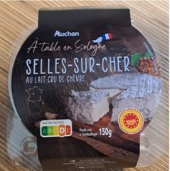 Auchan terroir selles/cher 150g : photo du produit rappelé le 18/09/2025