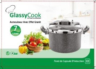 Autocuiseur effet granit_contenance 7l Glassycook : photo du produit rappelé le 13/06/2022
