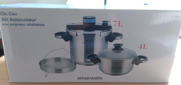 Autocuiseurs am2240 set clic-clac Arthur Martin : photo 2 sur 3 du produit rappelé le 31/03/2021