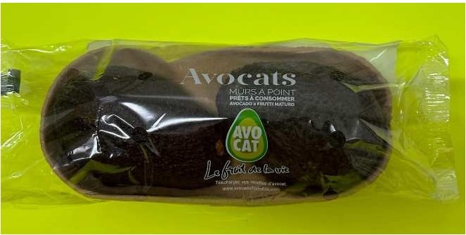 Avocat mûr en barquette de 2 fruits : photo du produit rappelé le 12/07/2024