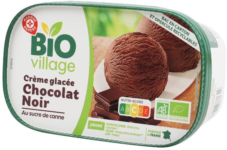 Bac chocolat bio 900 ml BIO Village : photo du produit rappelé le 03/12/2021