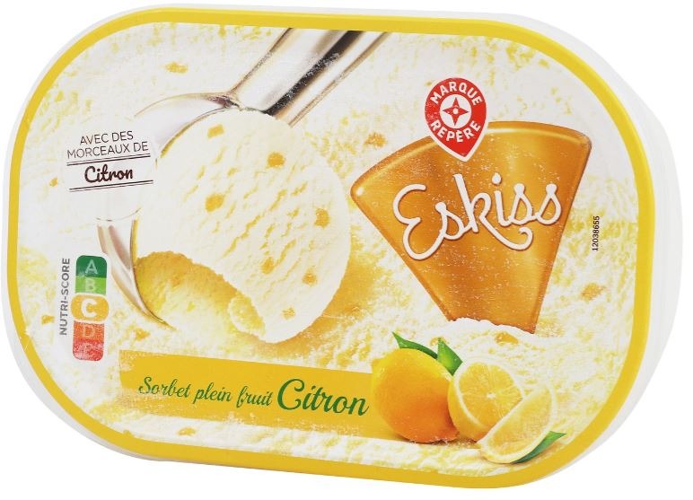 Bac citron jaune 1l Eskiss : photo du produit rappelé le 03/12/2021