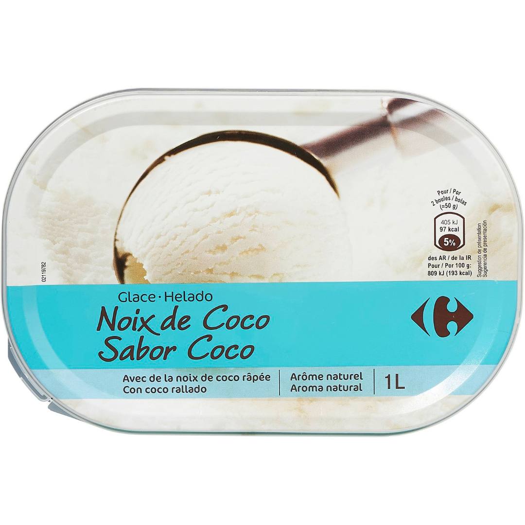 Bac coco 1l Carrefour : photo du produit rappelé le 05/07/2021