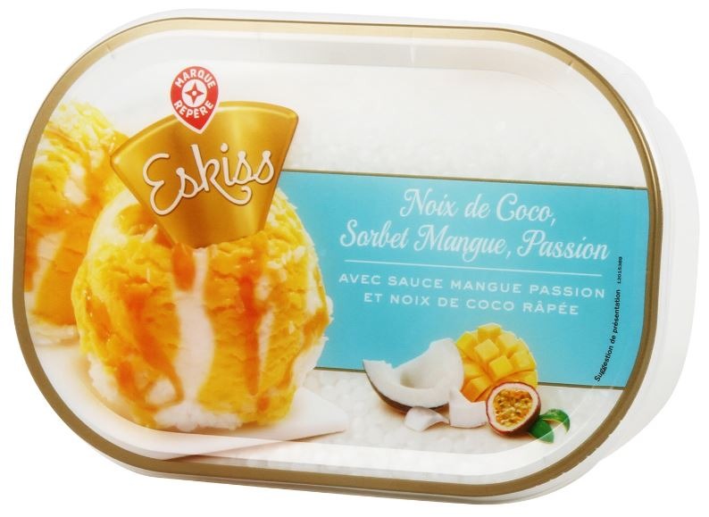 Bac coco mangue passion 483,5g Eskiss : photo du produit rappelé le 29/07/2021