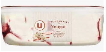Bac crème glacée U : photo du produit rappelé le 03/08/2021