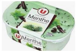 Bac crème glacée 500g U : photo du produit rappelé le 10/08/2021
