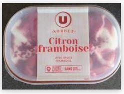 Bac crème glacée 525g & 527g U : photo 2 sur 2 du produit rappelé le 03/08/2021