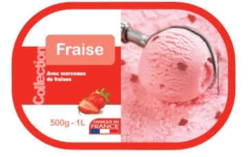 Bac fraise 1l Collection : photo du produit rappelé le 04/08/2021