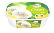 Bac sorbet citron 1l – 550 g Cora : photo du produit rappelé le 15/12/2021