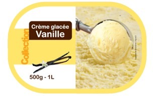 Bac vanille 1l Collection : photo du produit rappelé le 04/08/2021
