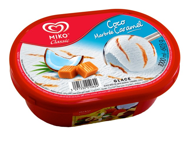 Bacs 1l miko classic (voir liste parfums) : photo du produit rappelé le 26/07/2021