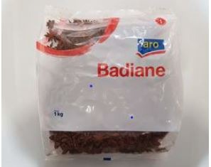 Badiane entiere 1kg Aro : photo du produit rappelé le 04/11/2021