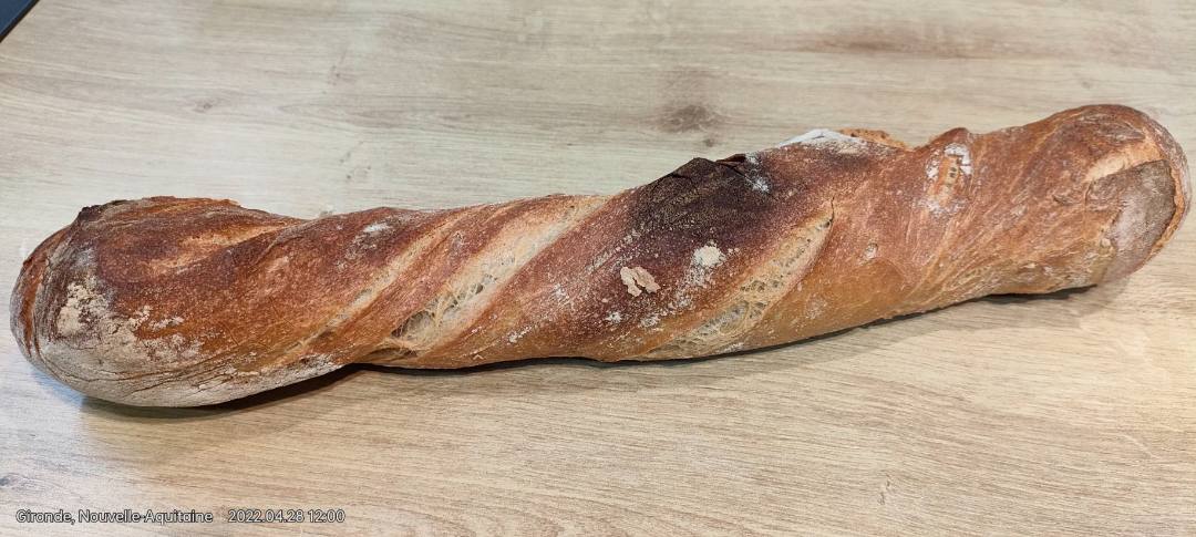 Baguette paysanne Super U Fargues ST Hilaire : photo du produit rappelé le 04/05/2022