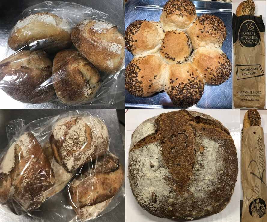 Baguettes et pains aux 8 graines : photo du produit rappelé le 22/06/2022
