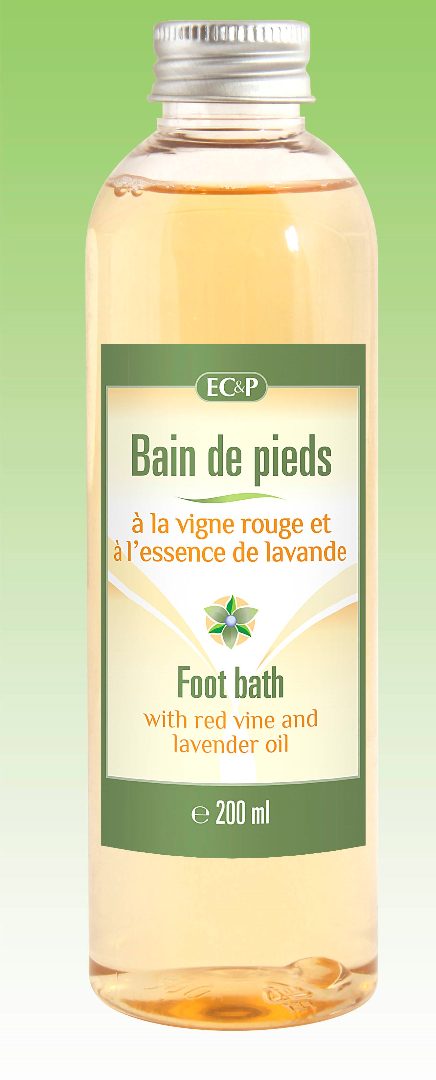 Bain pieds a la vigne rouge et a l'essence Europe Cosmétique et Parfums : photo du produit rappelé le 03/06/2022