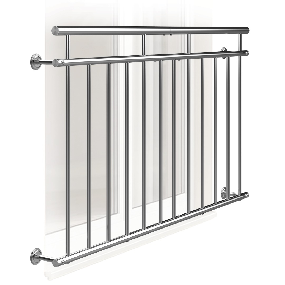 Balustrade de balcon français en acier inoxydable 156 cm Monzana : photo du produit rappelé le 02/10/2026