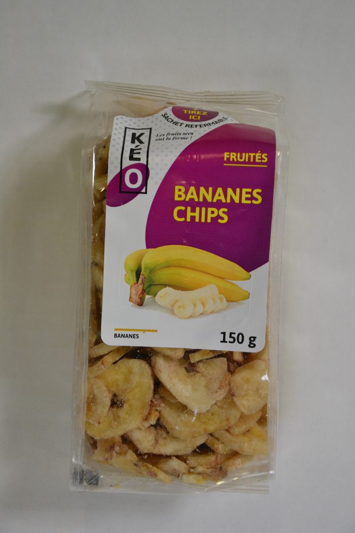 Bananes chips Keo : photo du produit rappelé le 30/08/2023