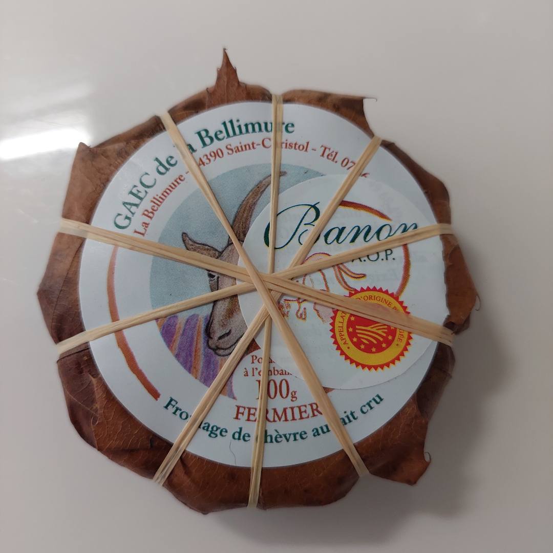Banon fermier AOP 100g, caillé doux fermier de chèvre Gaec de la Bellimure : photo du produit rappelé le 23/07/2024