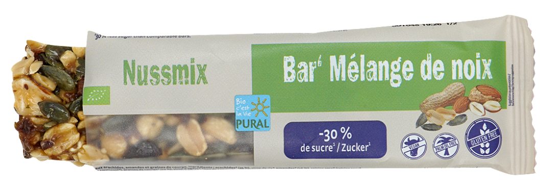 Bar mélange de noix salées Pural : photo 2 sur 2 du produit rappelé le 28/07/2021