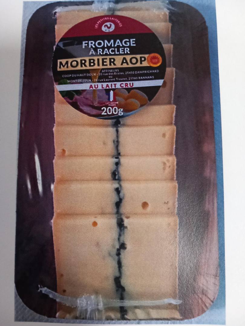 Barq fromage a racler morbier AOP 200g Cave de la Dromoise : photo du produit rappelé le 24/11/2025