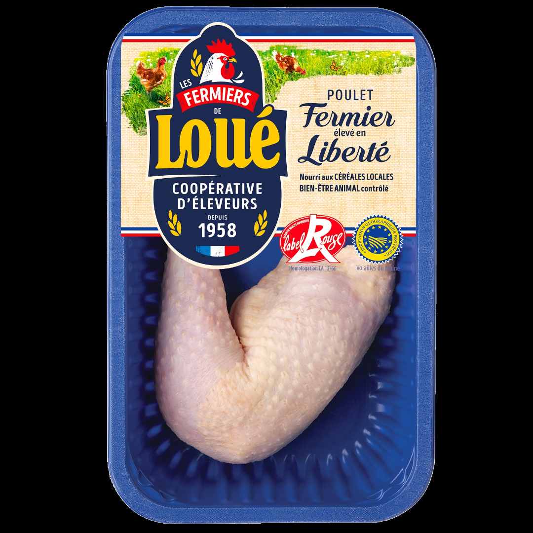 Barquette 1 cuisse poulet sous atmosphere Loue : photo du produit rappelé le 28/06/2024