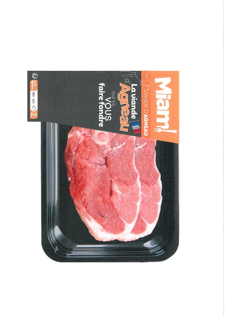 Barquette d'agneau uvci Miam (ruthènes Viandes) : photo du produit rappelé le 25/06/2025
