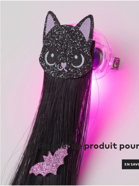 Barrette à cheveux avec lumières LED H&M : photo du produit rappelé le 08/12/2021