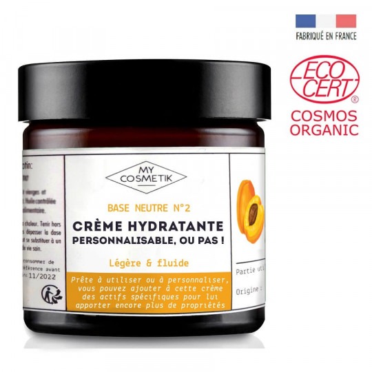 Base neutre n°2 - creme hydratante personnalisable, ou pas ! My Cosmetik : photo du produit rappelé le 20/10/2021