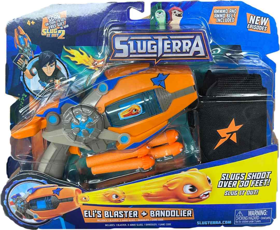 Basic blaster et sa ceinture avec 4 projectiles Slugterra : photo du produit rappelé le 31/10/2024
