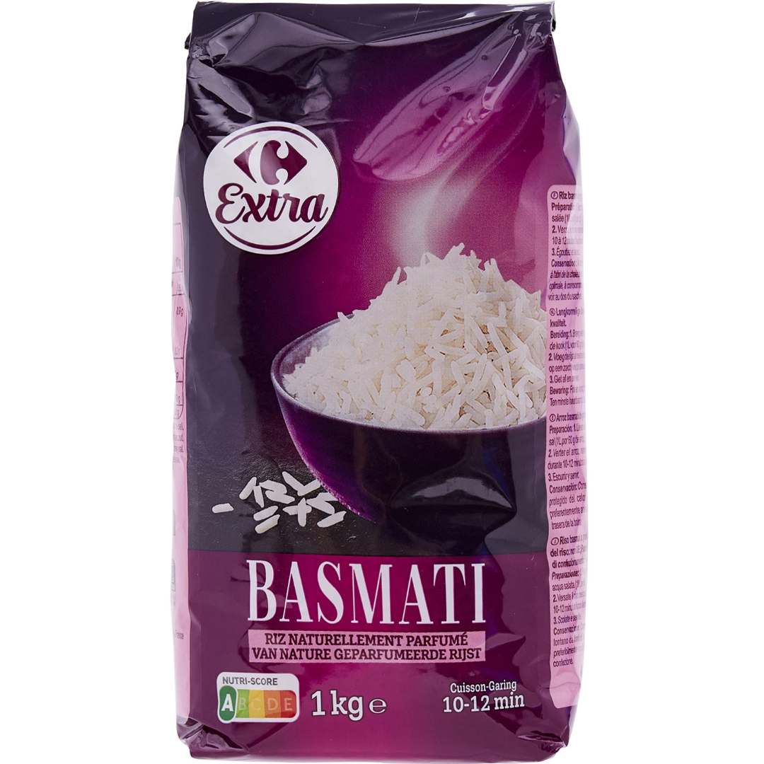 Basmati Carrefour Extra : photo du produit rappelé le 01/12/2023