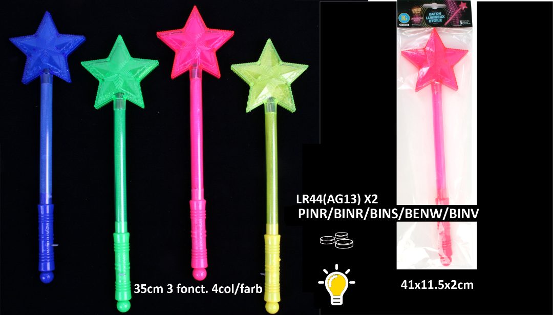 Baton etoile lumineux B&G International : photo du produit rappelé le 14/11/2022