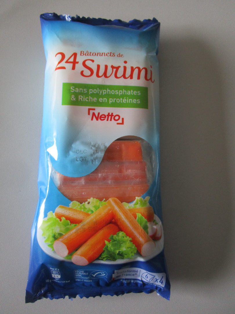 Batonnets de surimi Netto : photo du produit rappelé le 26/09/2022