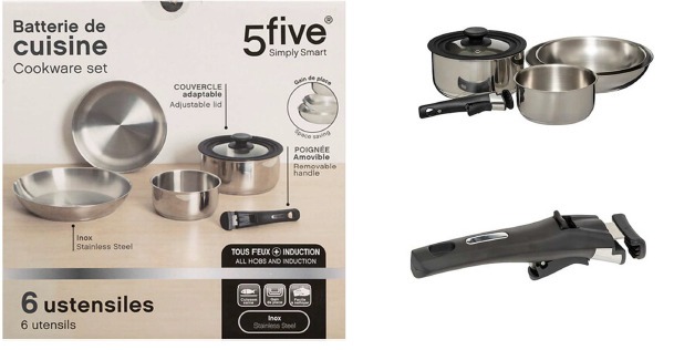 Batterie inox 6pcs brillance 5FIVE : photo du produit rappelé le 24/02/2026