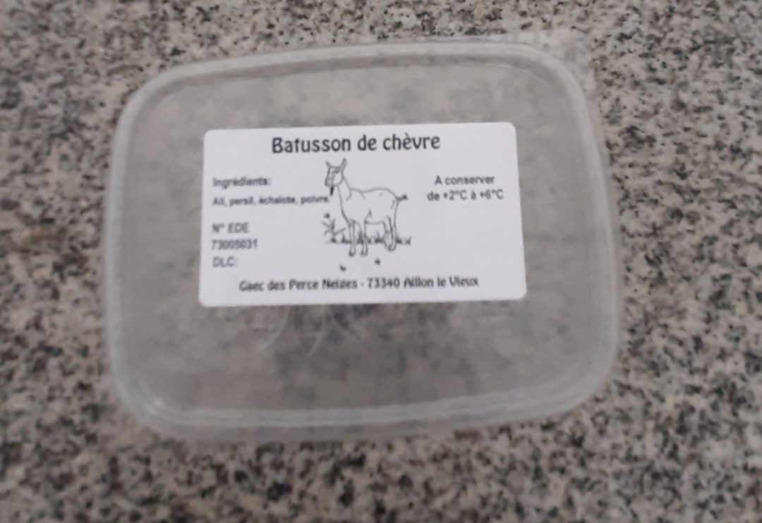 Batusson de chevre : photo du produit rappelé le 28/05/2026