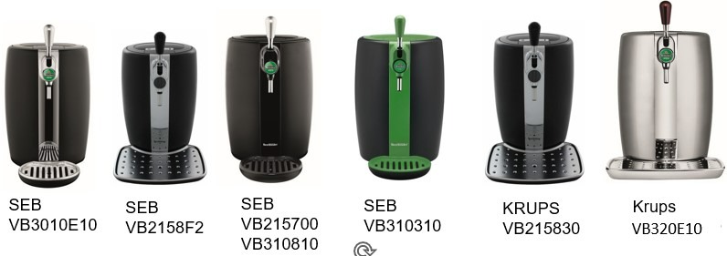 Beertender vb31 vb21 Seb , Krups : photo du produit rappelé le 14/12/2023