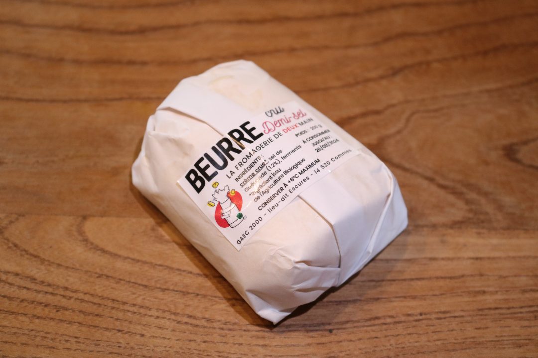 Beurre cru Fromagerie de Deux'main : photo du produit rappelé le 23/08/2024