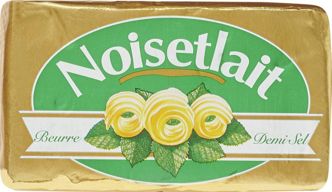 Beurre demi -sel format 500g Noisetlait : photo du produit rappelé le 02/11/2022