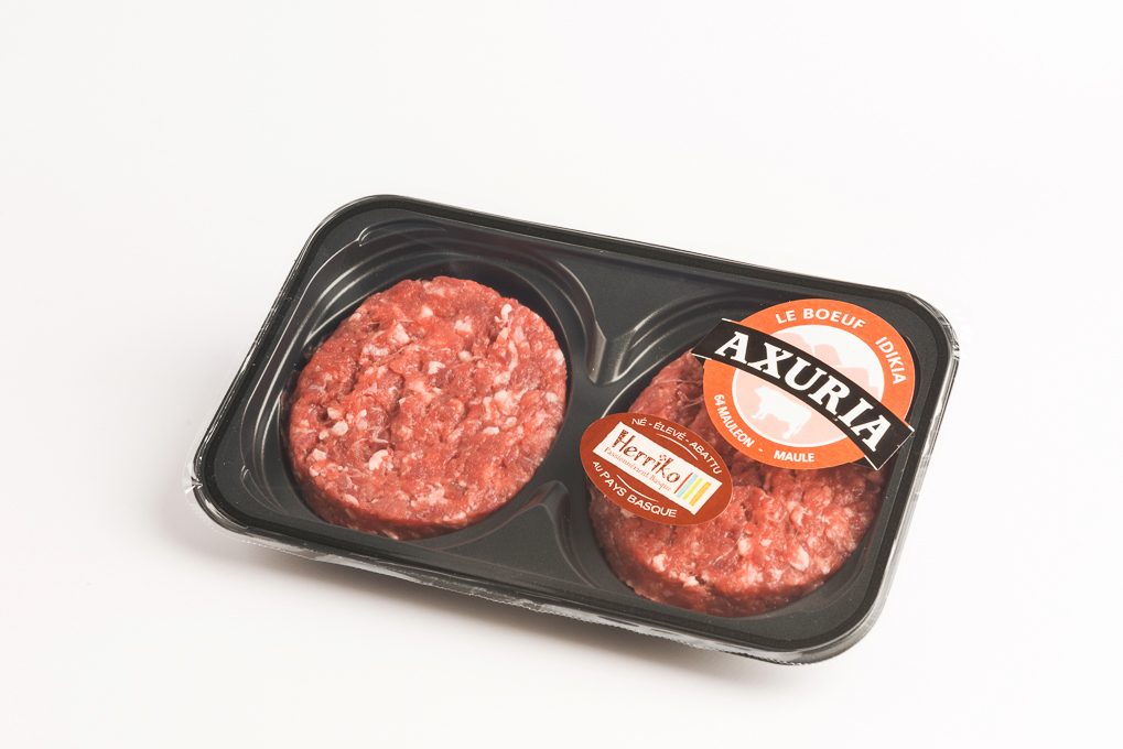 Bifteck haché de boeuf Axuria : photo du produit rappelé le 19/12/2023