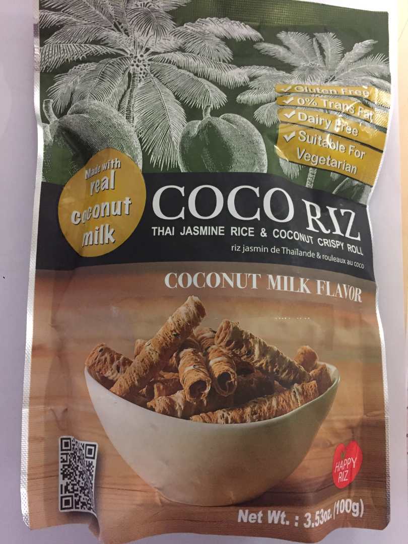 Biscuit riz au jasmin et lait de coco : photo du produit rappelé le 22/02/2023
