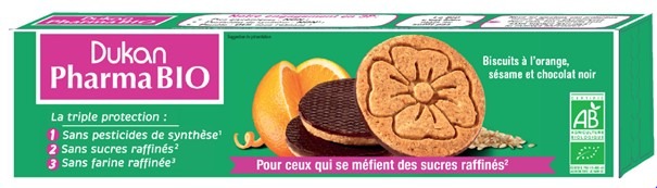 Biscuits bio orange chocolat Dukan : photo du produit rappelé le 15/06/2021