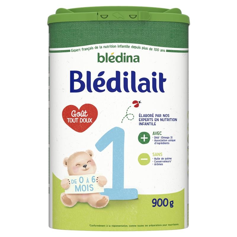 Bledilait 1er age 0-6 mois 900g Bledina : photo du produit rappelé le 05/02/2026